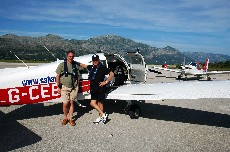 David Cohen with co-pilot David Kaminsky