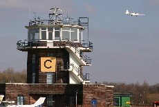 The control tower at Barton